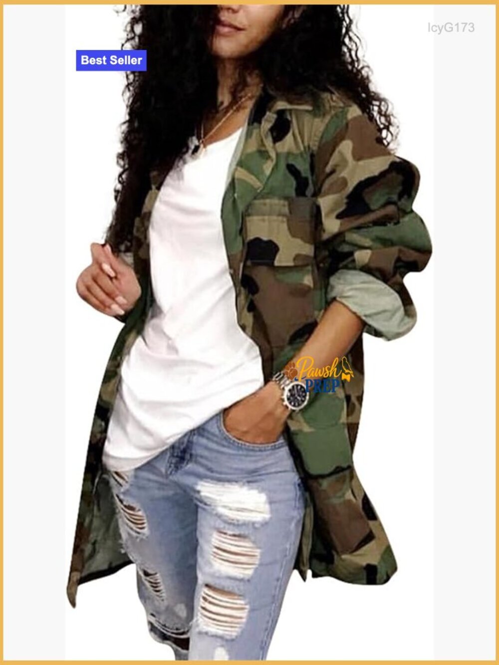 Army Fatigue Cargo Jacket Coat Plus Size Long Sleeve Trench